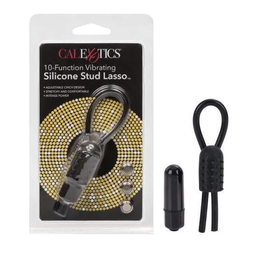 10 Function Bullet Vibrator Silicone Stud Penis Lasso