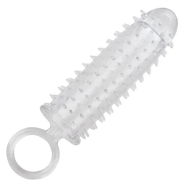 3 Piece Textured Extension Set Penis Sleeves Clear