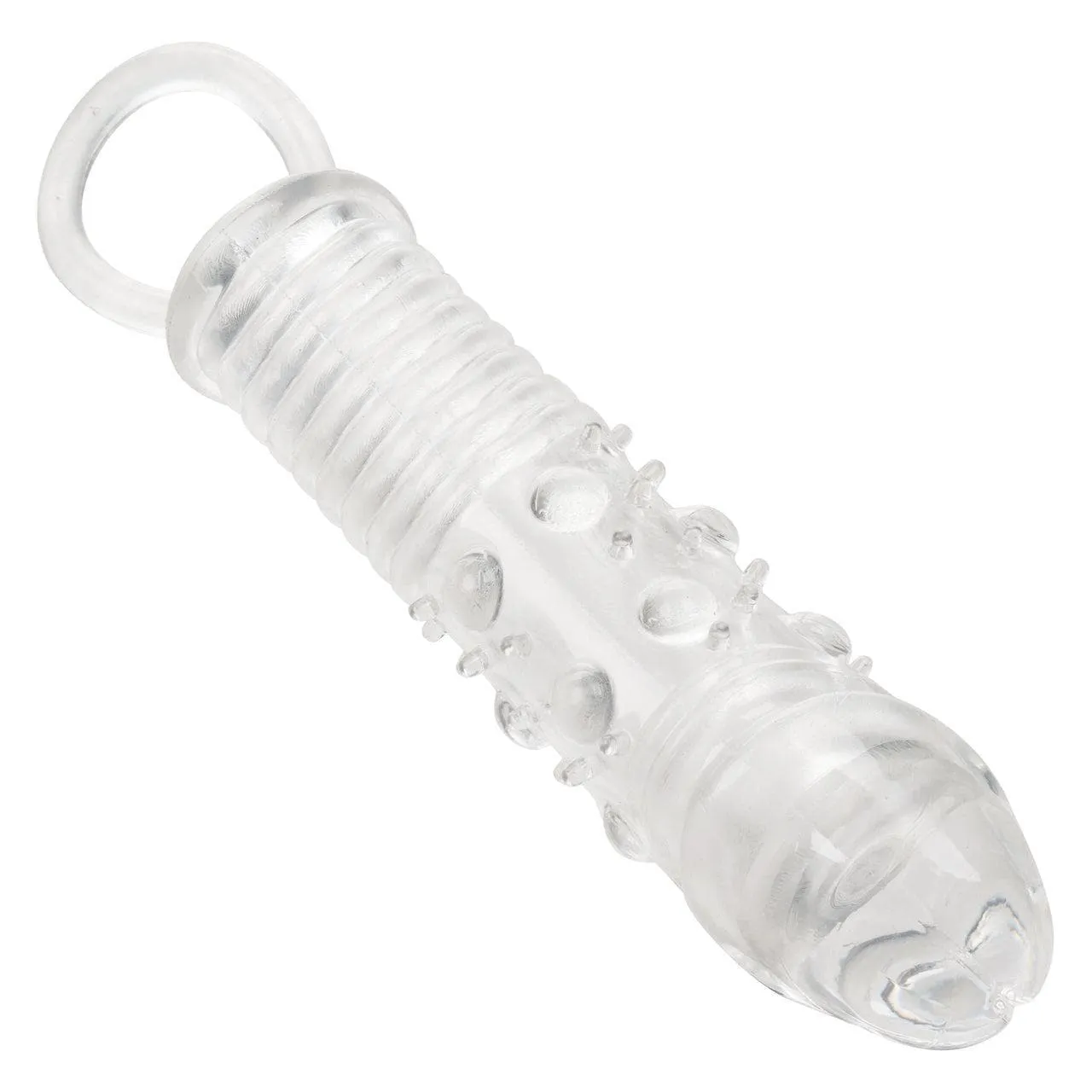 3 Piece Textured Extension Set Penis Sleeves Clear