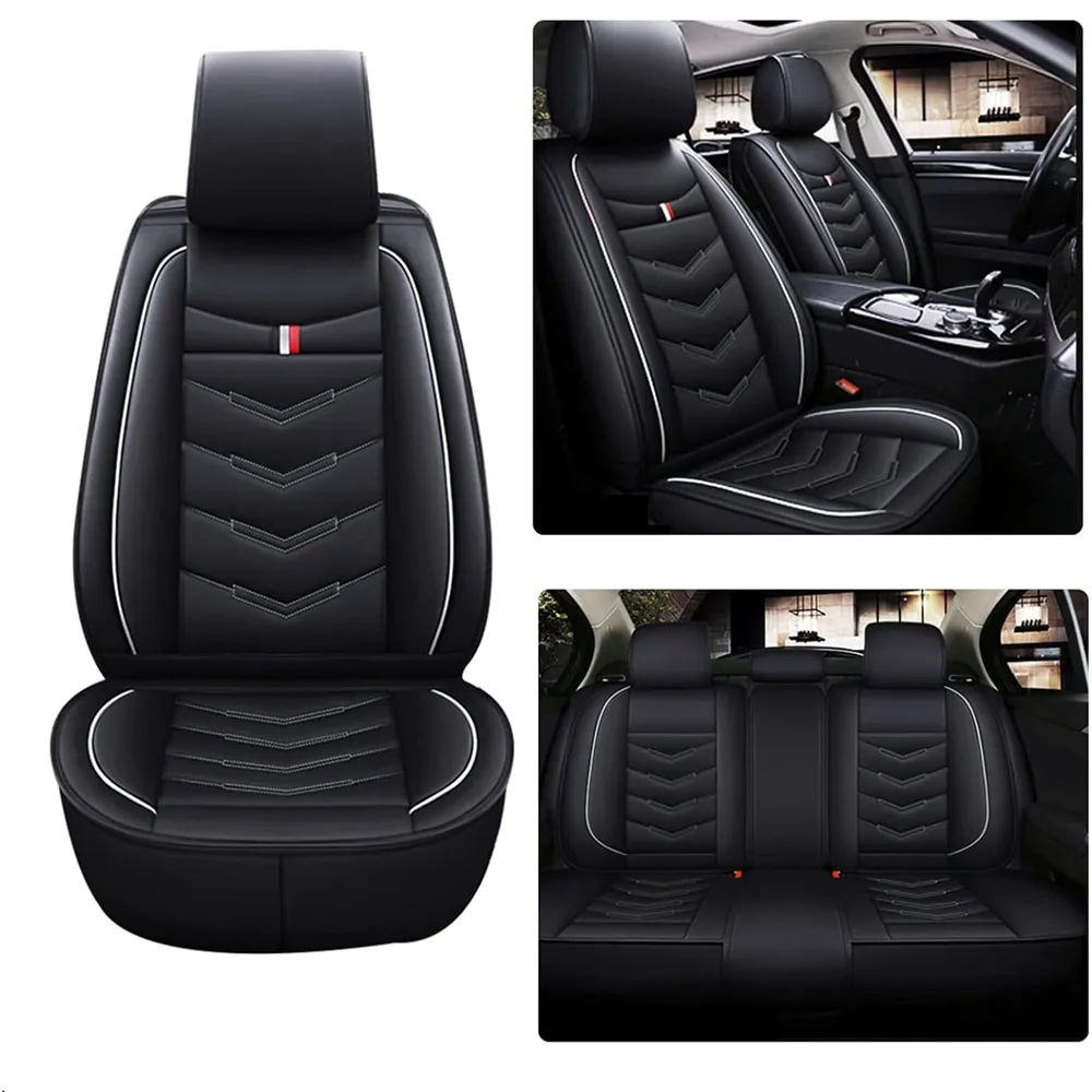 5 Universal Fit Leather Car Waterproof Seat Protectors Covers 68253-12