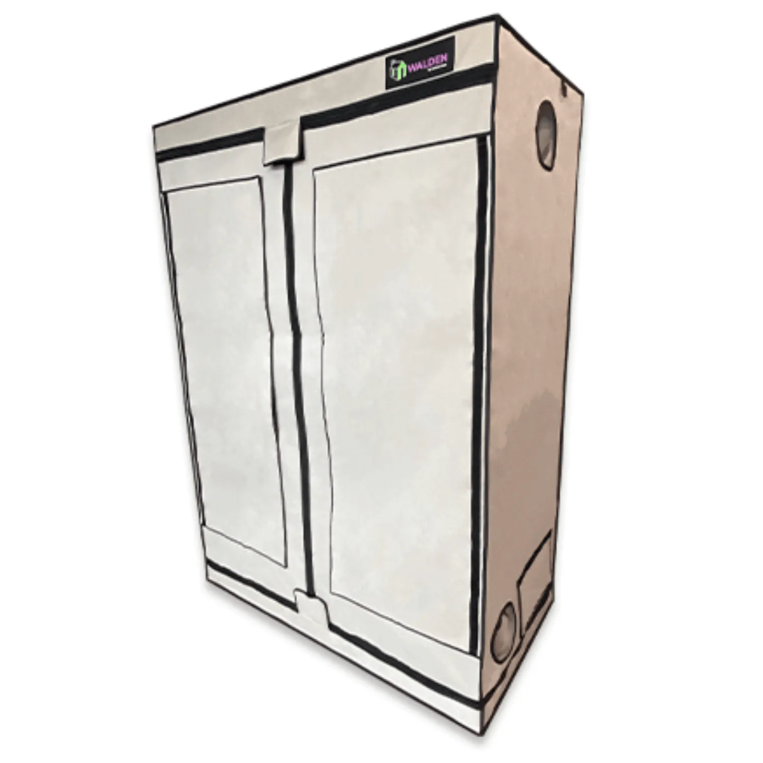 Active Grow Seed Starting 2' x 4' 3-Tier LED Walden White Grow Tent Kit