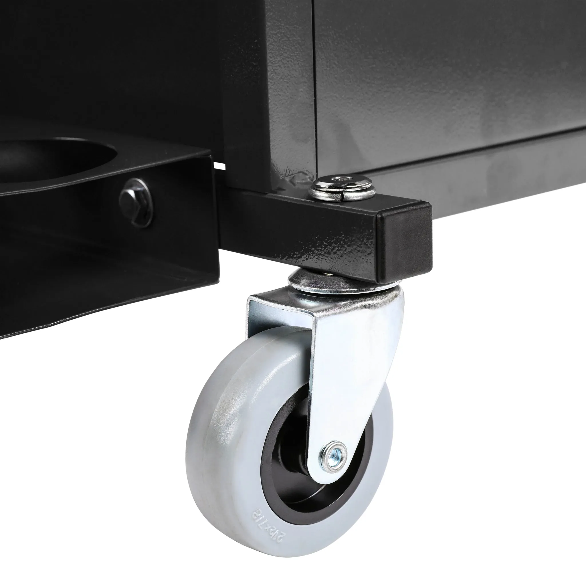 ARES 62029 - Black Heavy Duty Rolling Shop Stool