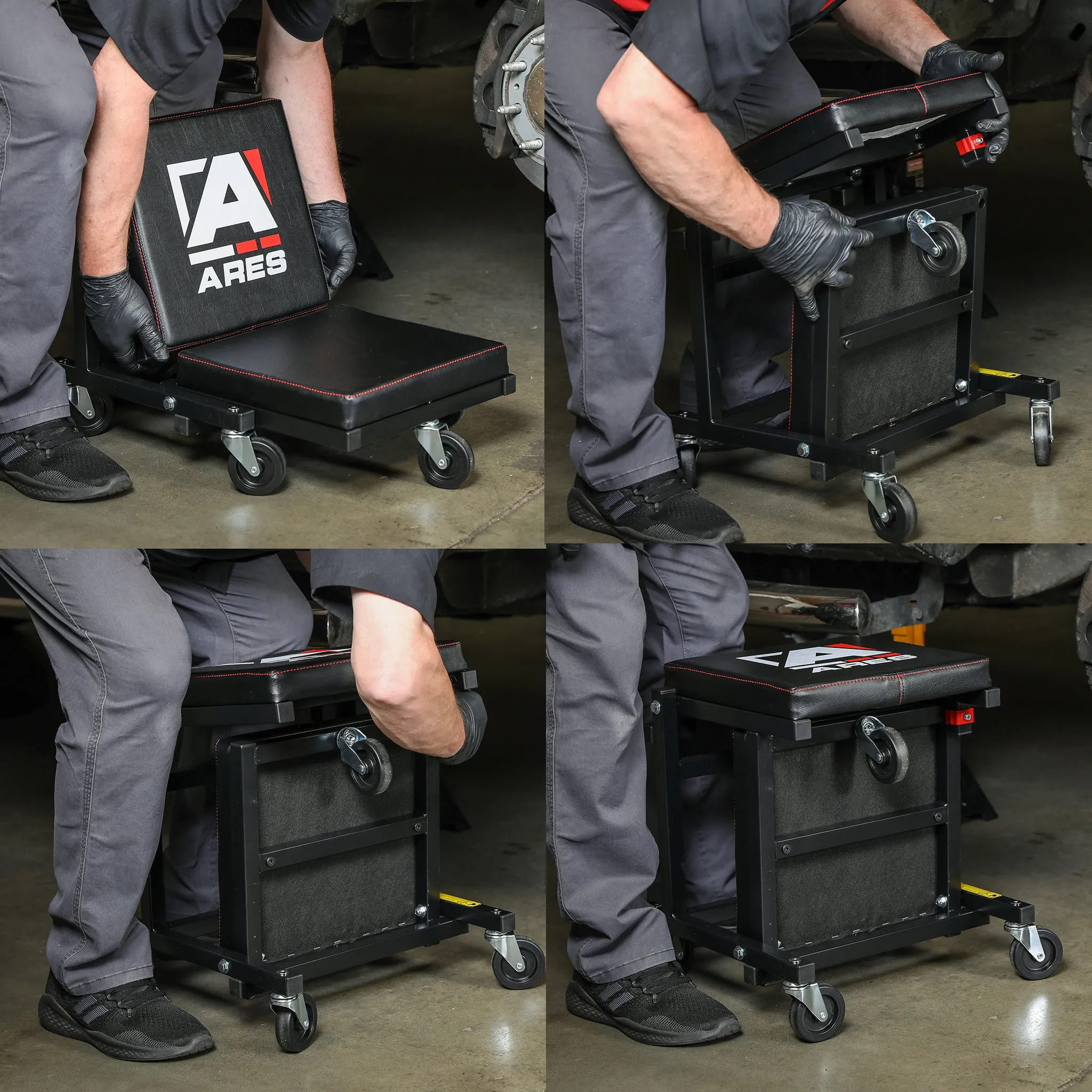 ARES 62031 - 2-in-1 Low Profile Creeper Seat