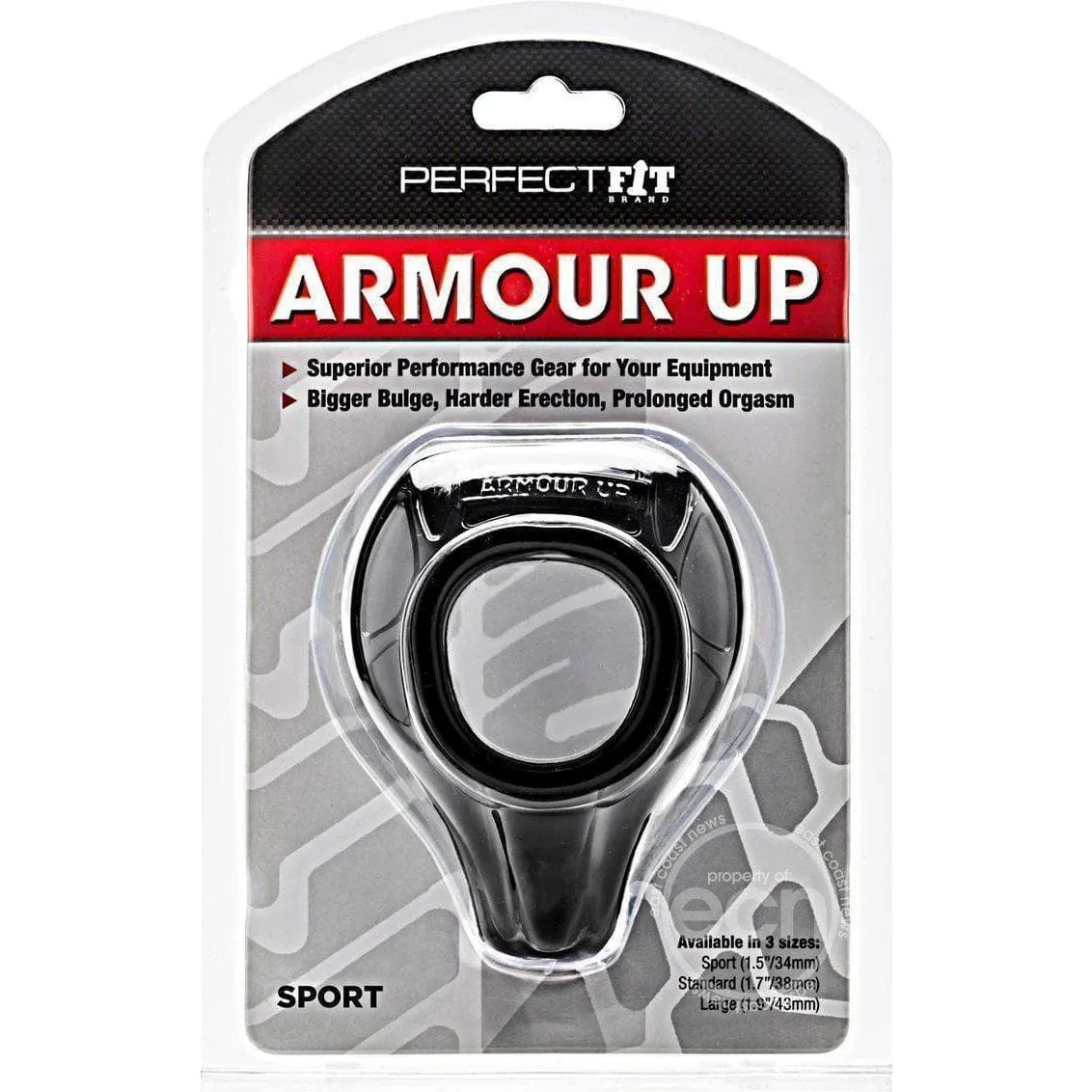 Armour Up Penis Erection Enhancement Ring Sport with Perineum Stimulation