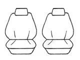 Esteem Velour Seat Covers Set Suits Toyota Camry Sportivo/Grande Sedan 7/2006-11/2011 2 Rows