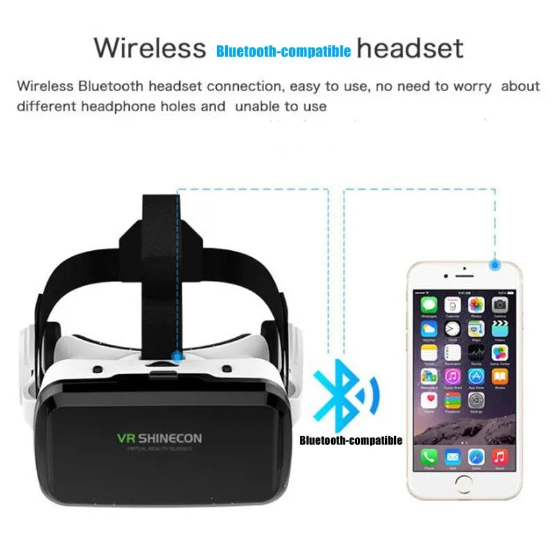 G04bs Wireless Vr Glasses 3d Virtual Reality Box Google Cardboard