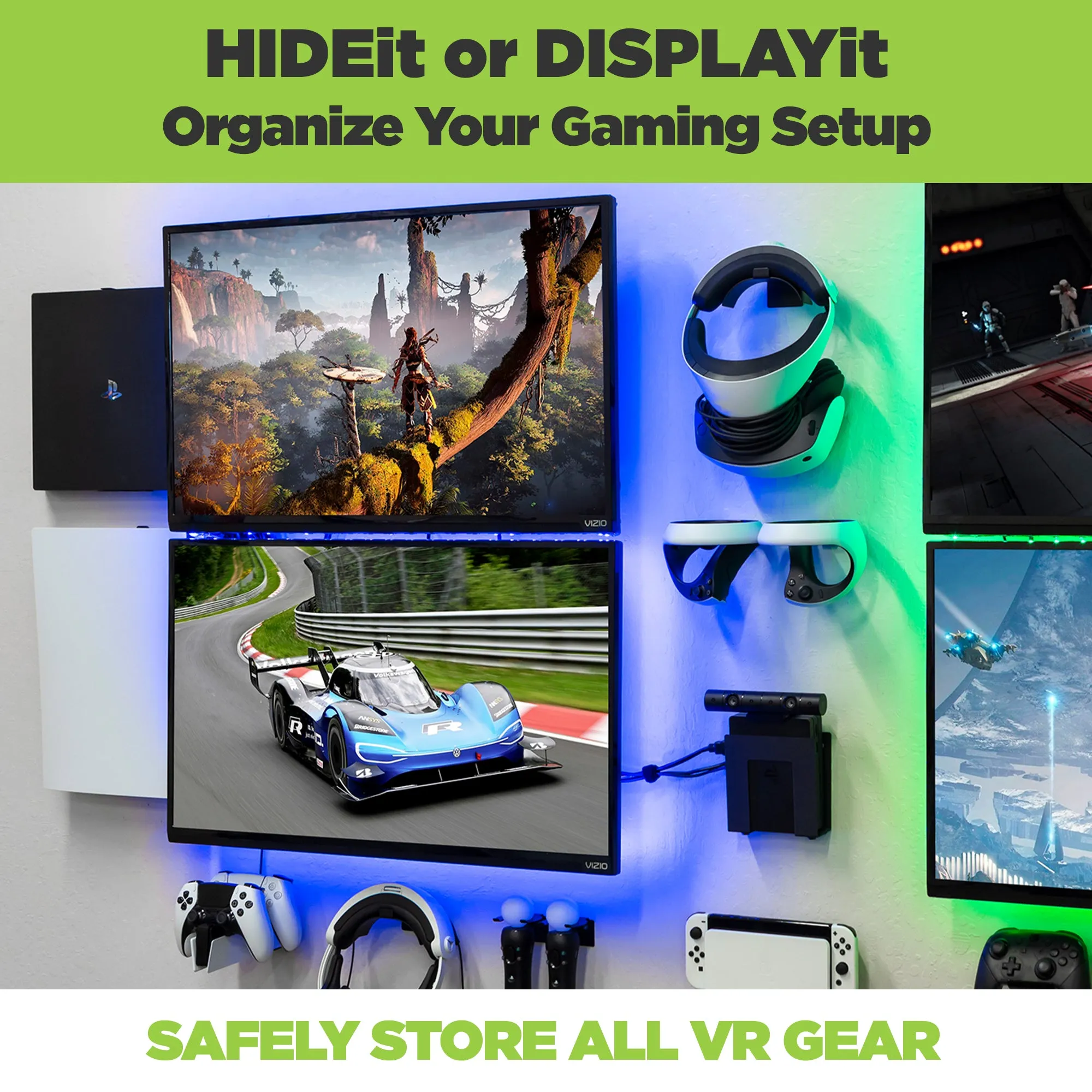 HIDEit PSVR2 | PlayStation VR2 Wall Mount Bundle