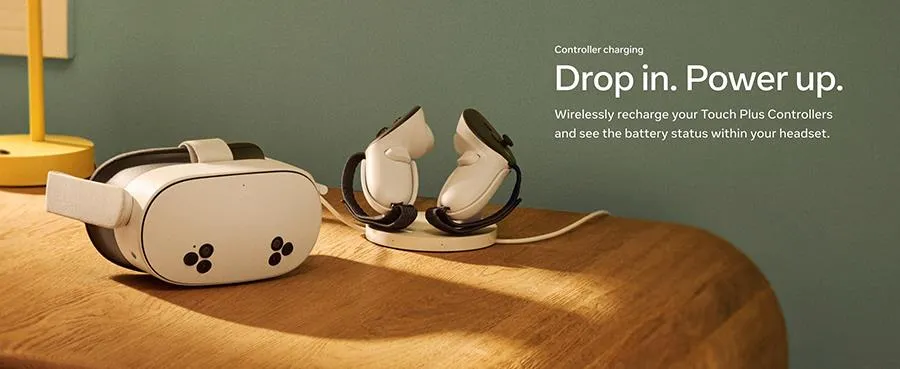 Meta Quest Compact Charging Dock - Works with Meta Quest 3/3S