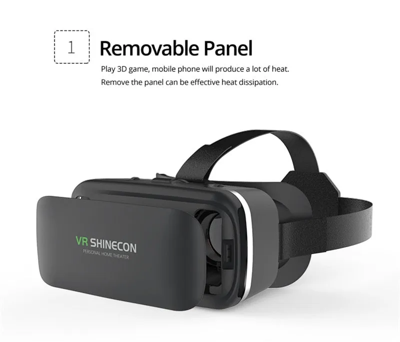 VR Virtual Reality 3D Glasses vr box 3D Goggles Headset Helmet smart glasses For iPhone Android Smart phone Stereo